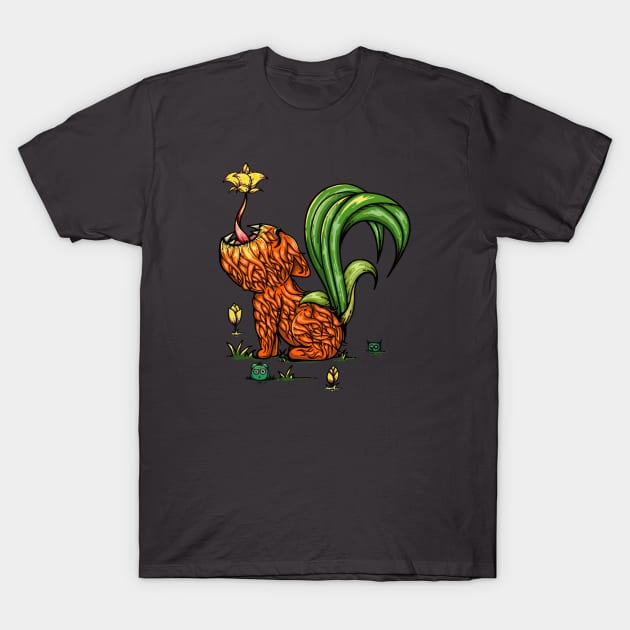 Flower cat T-Shirt by BARBOZAstore